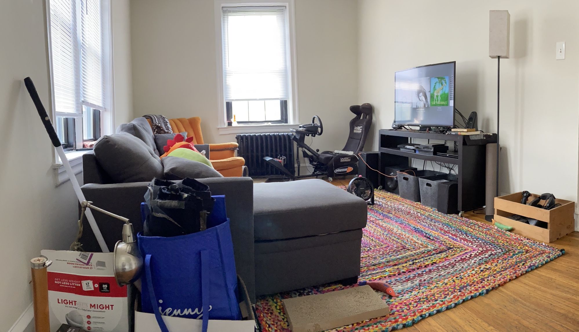 My new living room, my old clutter